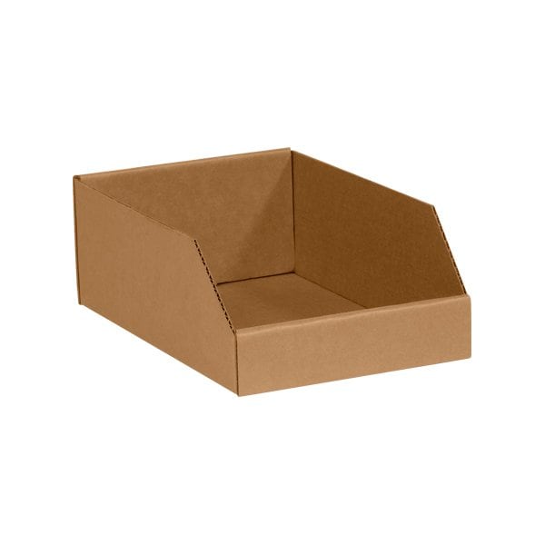 Bsc Preferred 12 x 12 x 4-1/2'' Kraft Bin Boxes, 50PK BUY00087622 - main